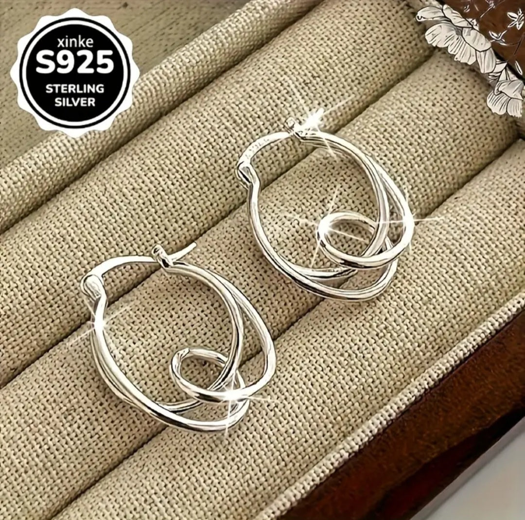 Hipoalergene Naušnice - Srebro 925 No.019