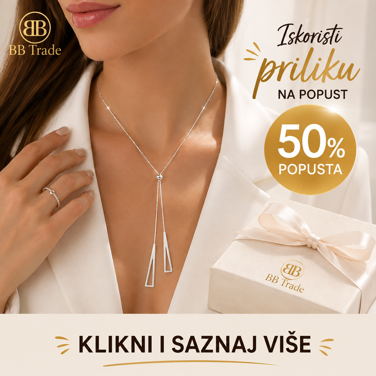 925 Srebrna Ogrlica > Duga Podesiva Ogrlica No.002
