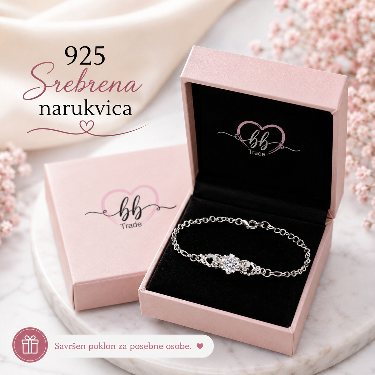 925 Srebrna Narukvica No.090