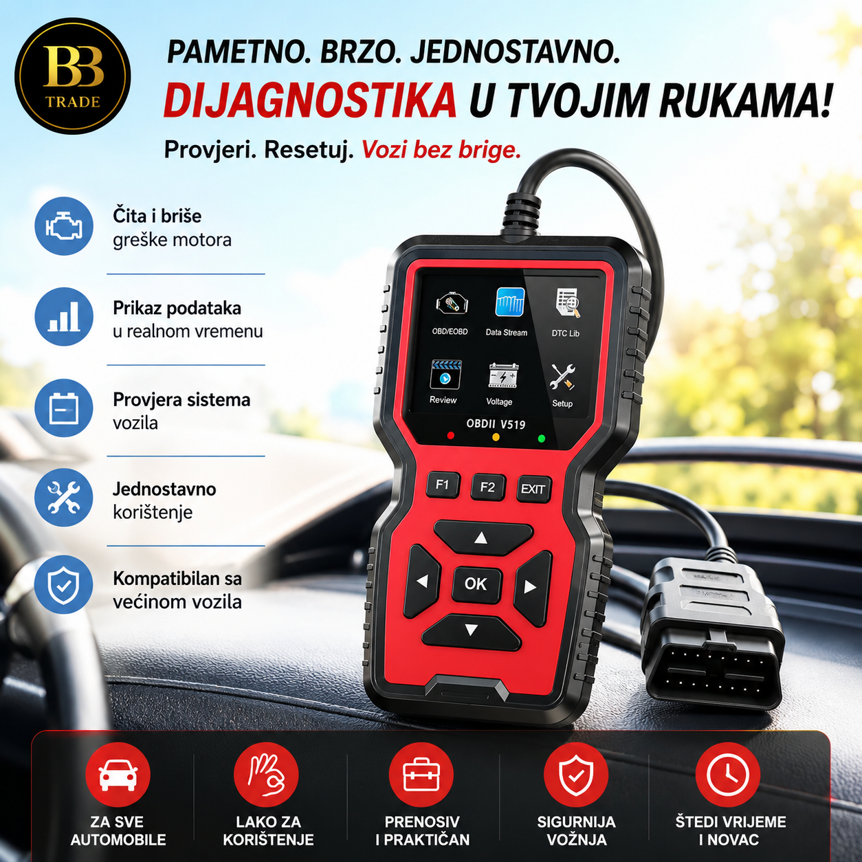 Autodijagnostika - OBD2 skener / dijagnostički uređaj za auto
