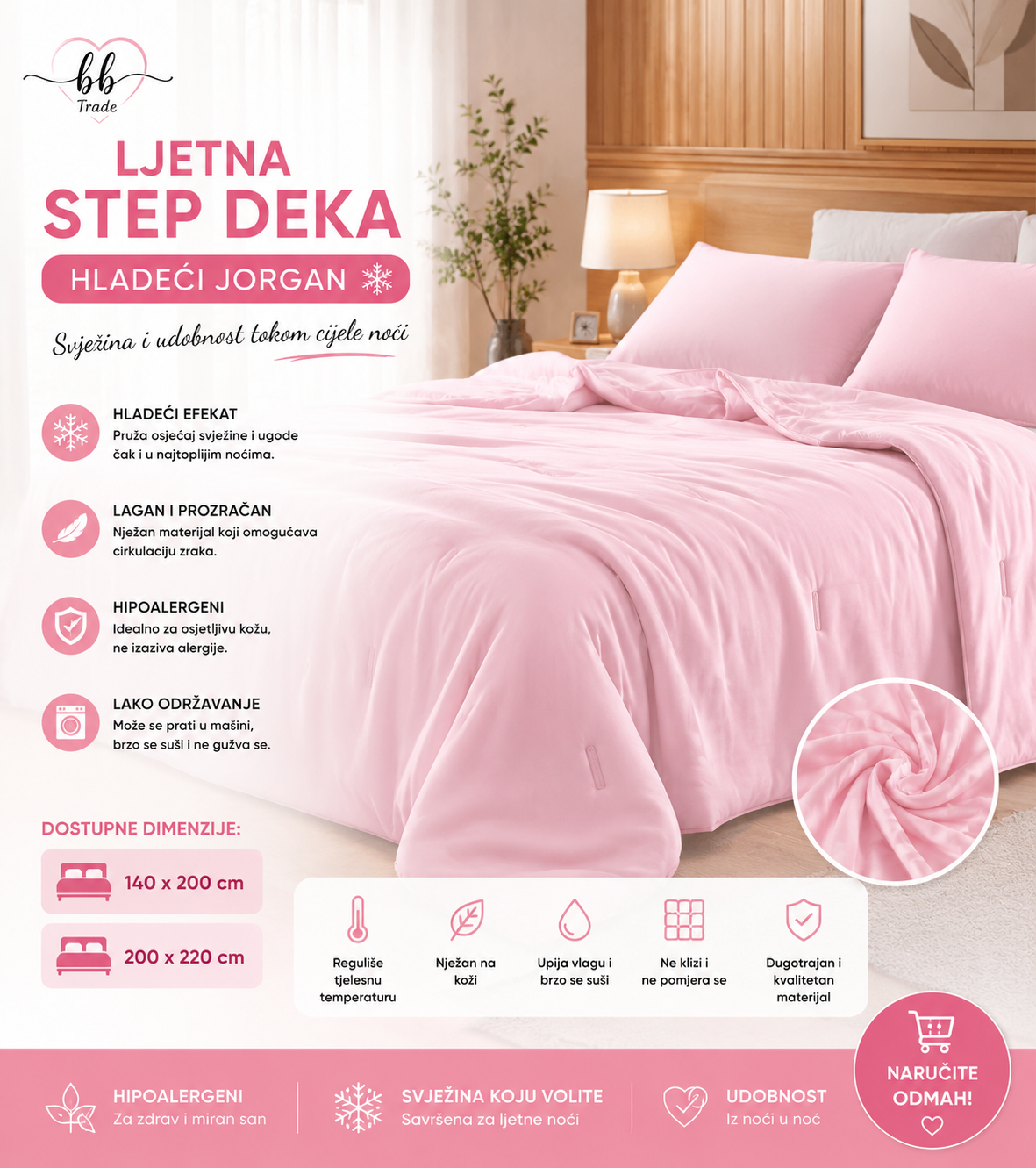 Hladeći jorgan step deka