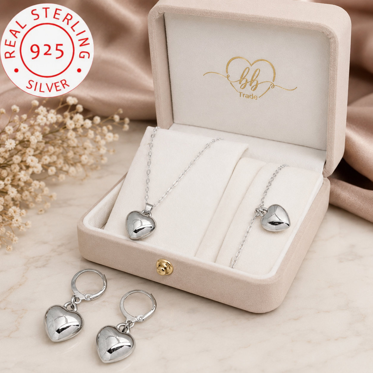 925 Srebrni SET nakita – SRCE No.075