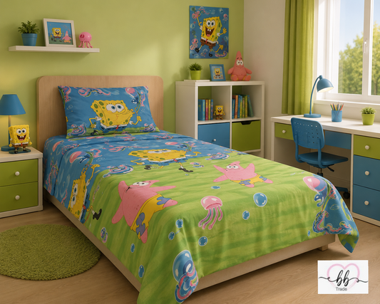 Spužva Bob Dječija Posteljina-SET