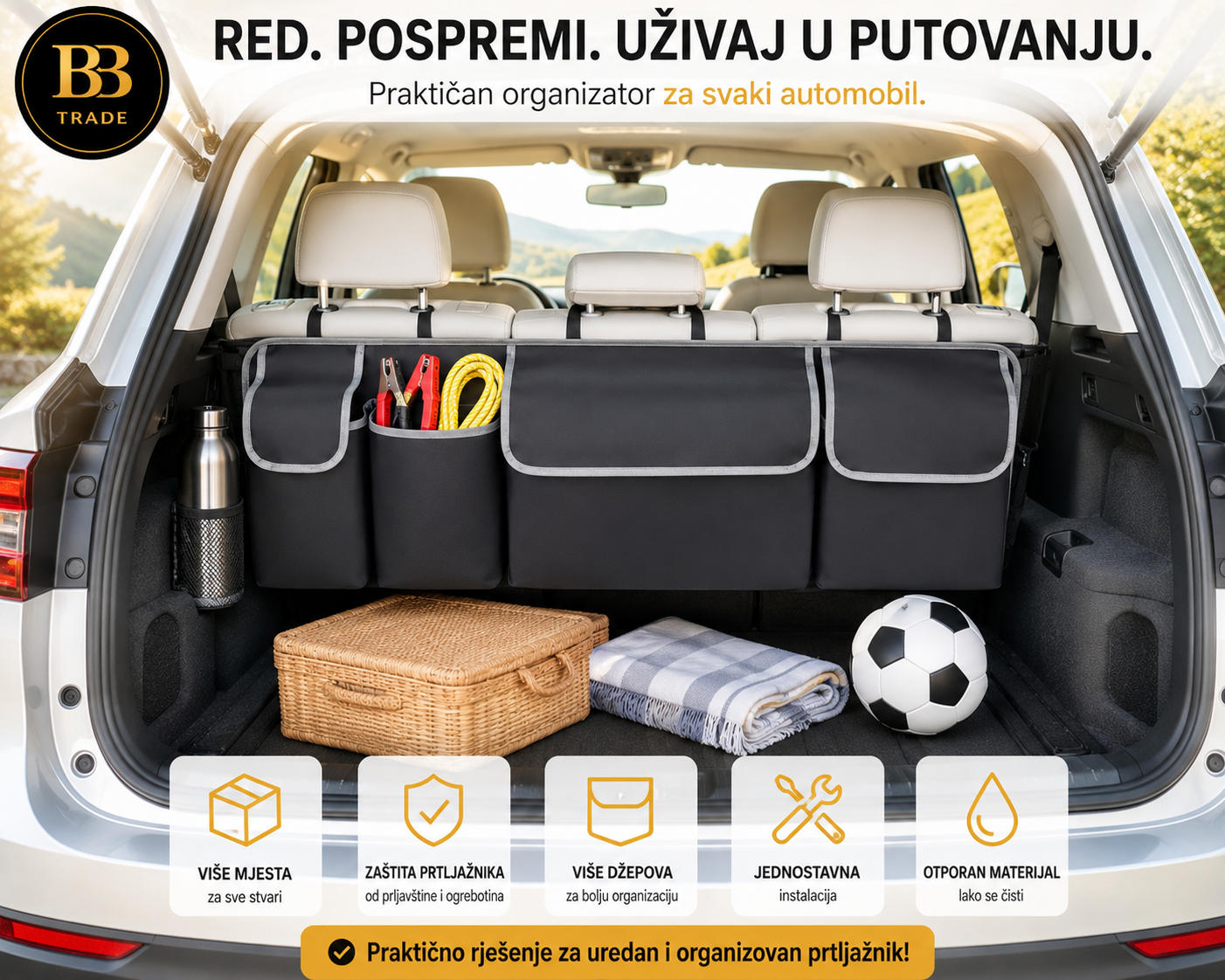 Organizator za prtljažnik / gepek automobila