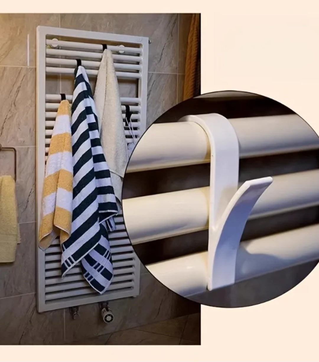 Set kukica za kupaonski radijator – 6 komada