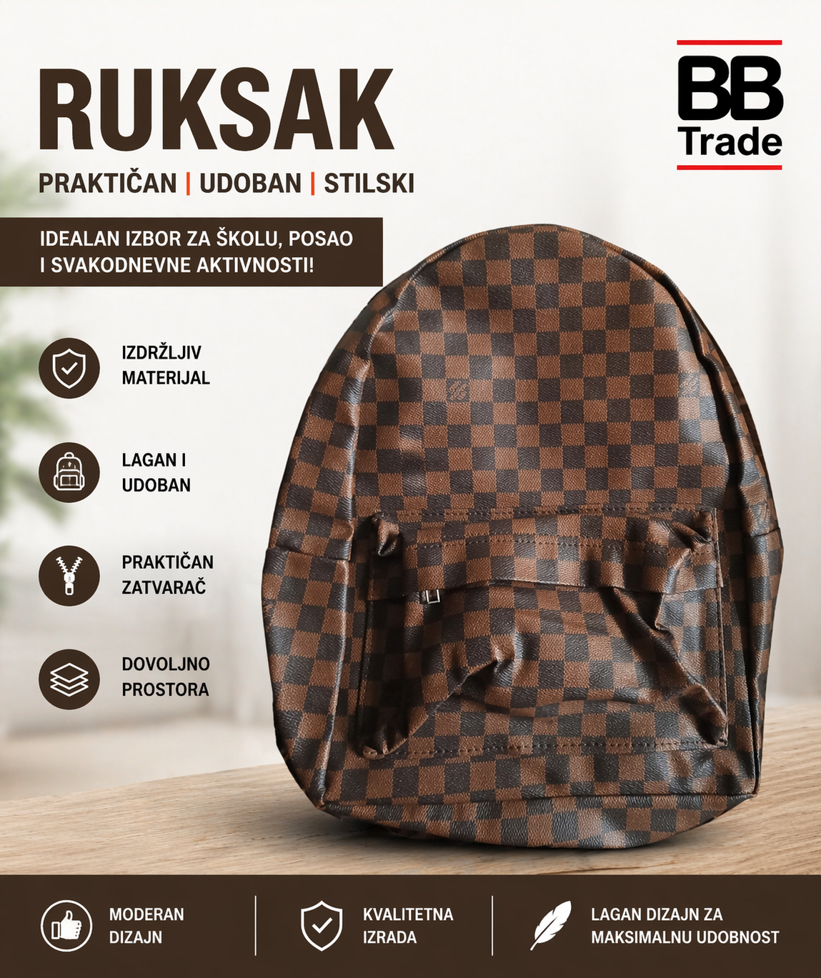 Modni ruksak za svaki dan