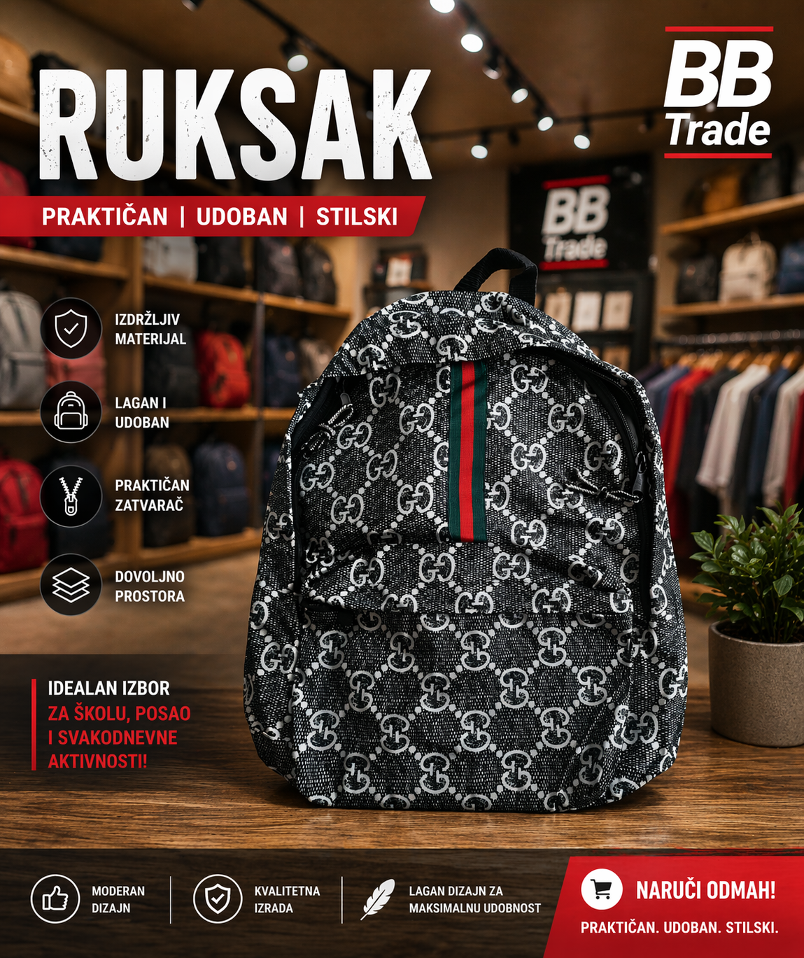 Moderan ruksak za svaki dan