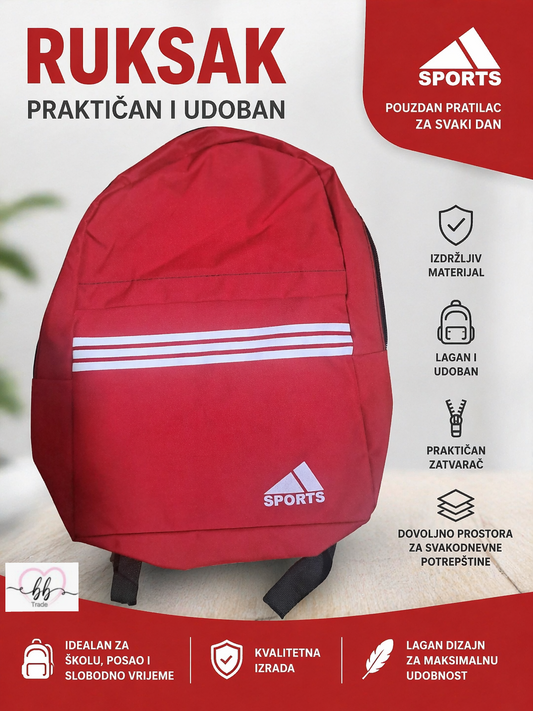 Sportski ruksak – praktičan i udoban za svaki dan 🎒
