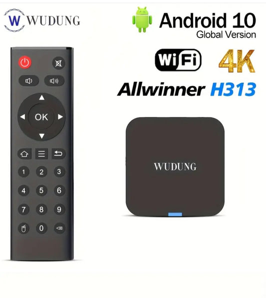 Smart TV Box WUDUNG 4K Ultra HD, Android 10, 2GB RAM