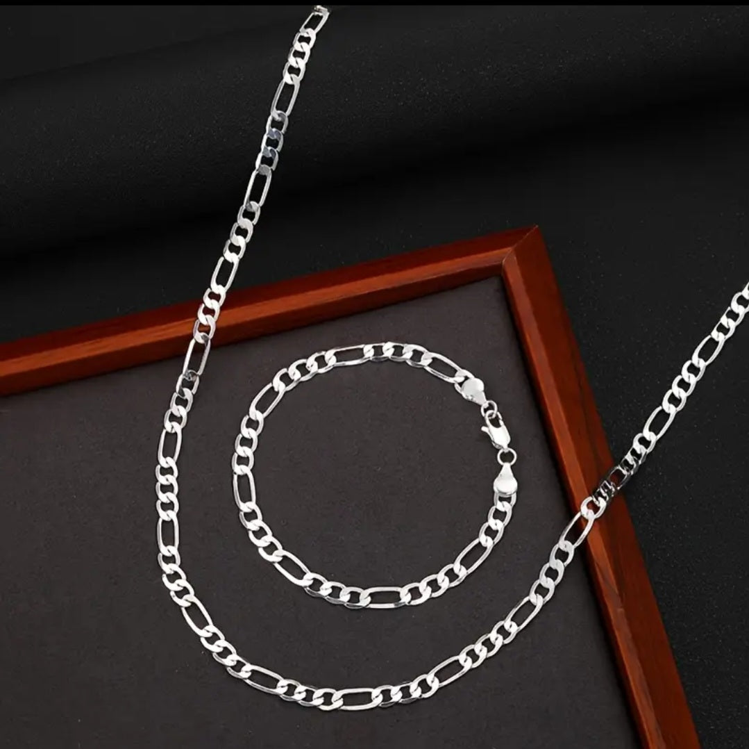 Muški Set – S925 Ogrlica i Narukvica No.025