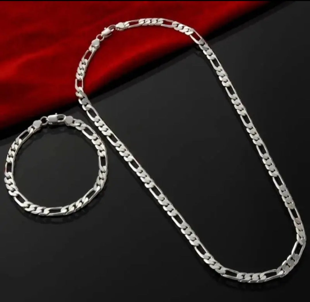 Muški Set – S925 Ogrlica i Narukvica No.025