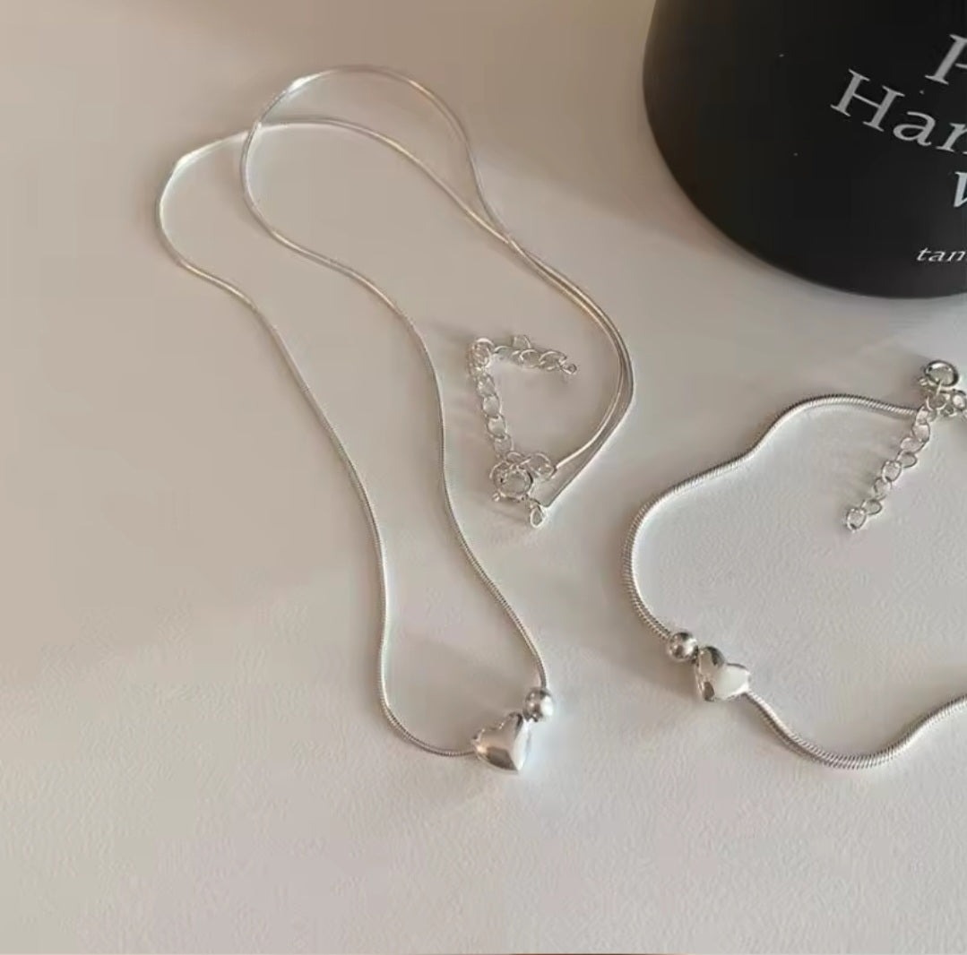 Set 925 Srebrna Ogrlica i Narukvica No.031