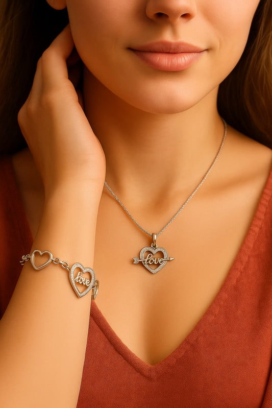 Srebreni Set  925 “Love” No.040