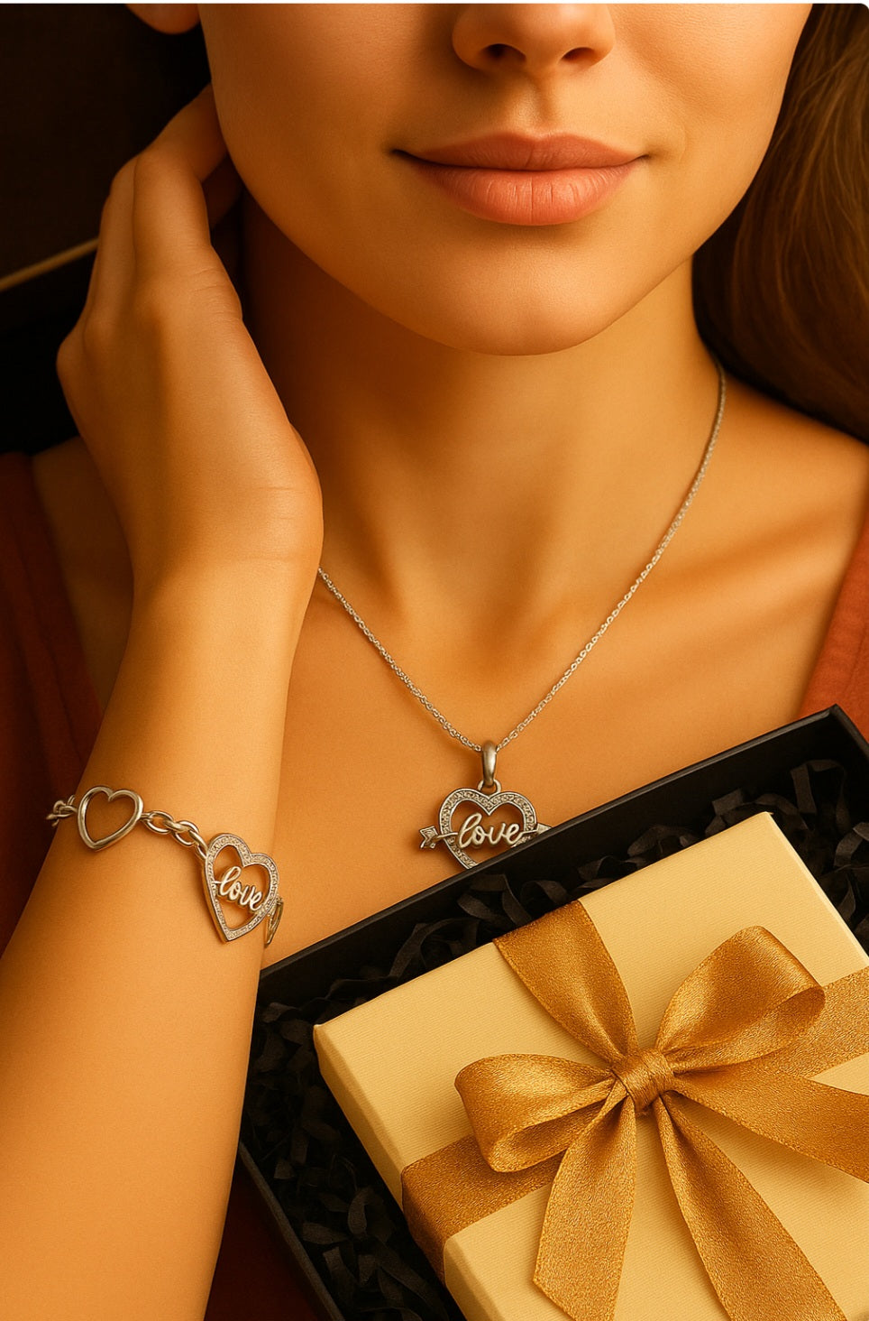 Srebreni Set  925 “Love” No.040