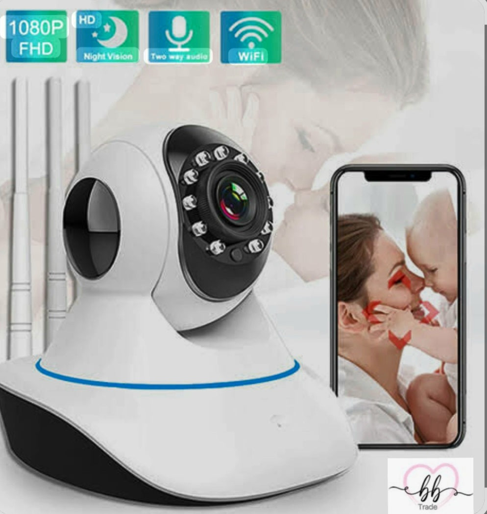 👶 Pametna Wi-Fi sigurnosna & baby kamera 1080P