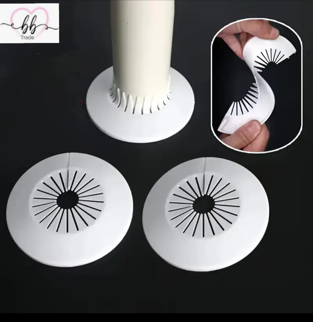 Set 5 komada: Elegantne Ukrasne Maske/Rozetne za Cijevi (PVC, 13-29 mm)