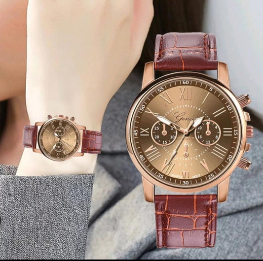 Elegantni ženski sat Geneva Rose Gold