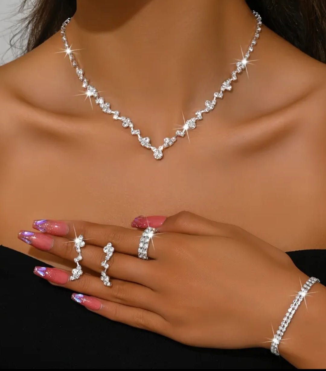 Elegantni kristalni SET 4 dijela - No.054