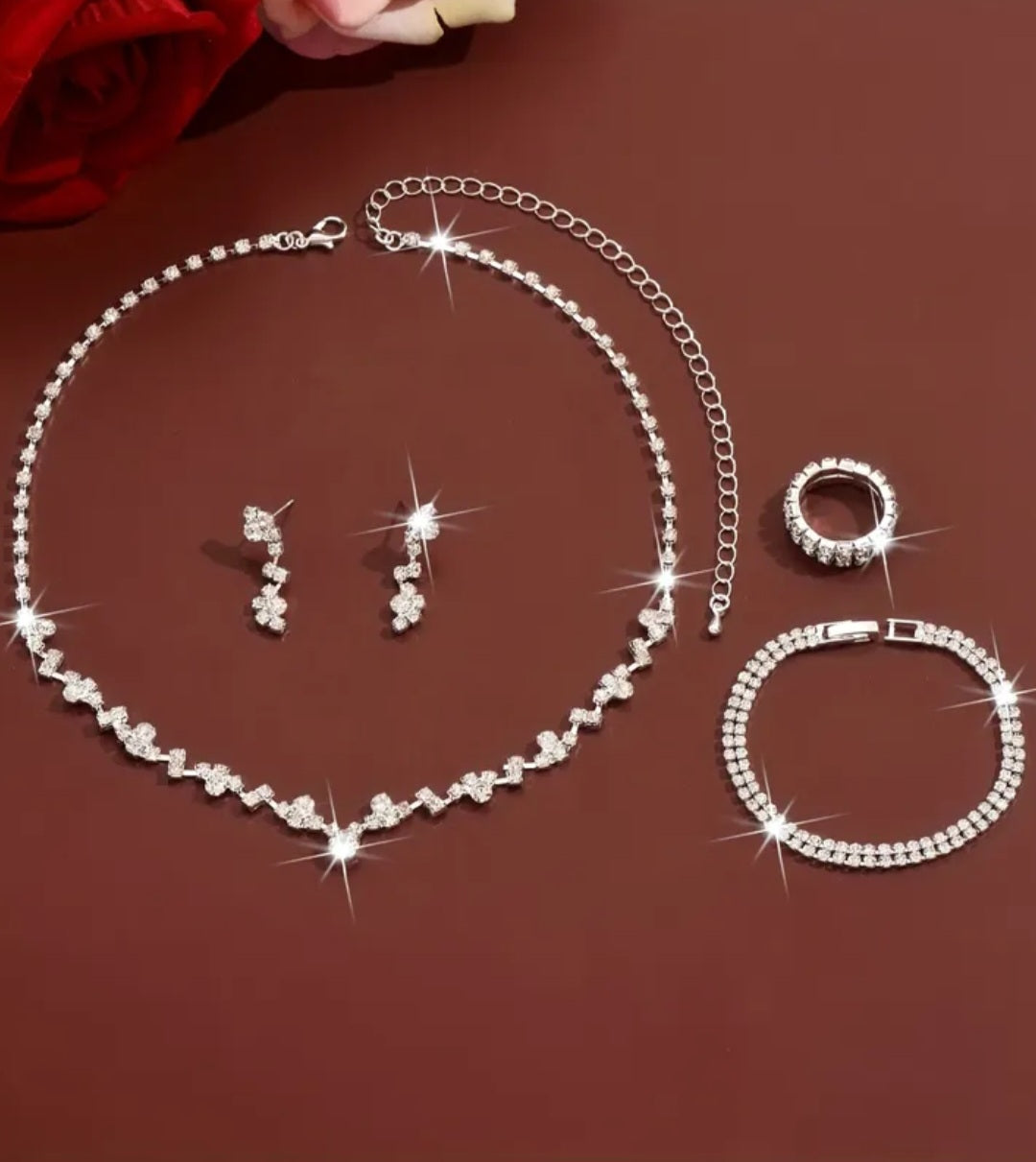 Elegantni kristalni SET 4 dijela - No.054