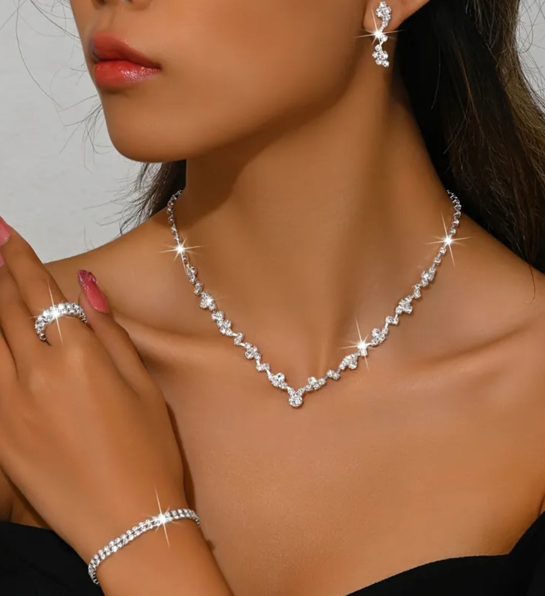 Elegantni kristalni SET 4 dijela - No.054