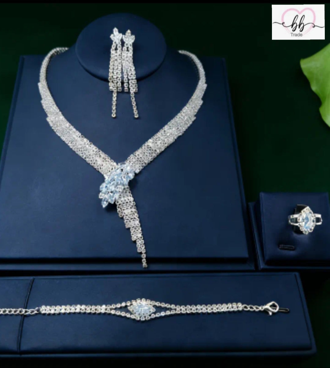 Elegantni kristalni set nakita 4 dijela - No.056