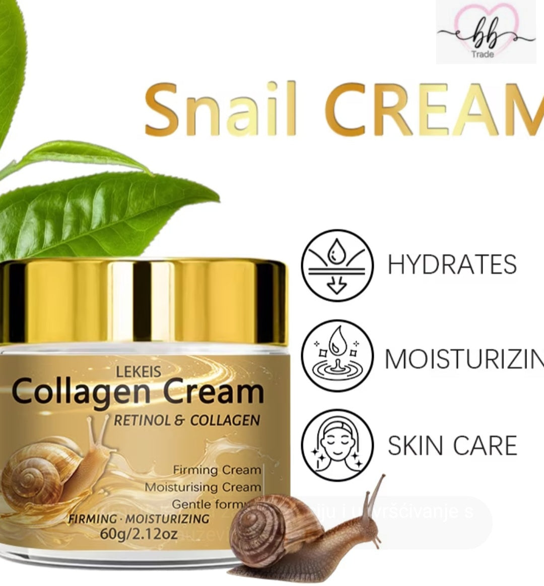 Hidratantna krema za lice s puževim kolagenom – retinol i kolagen (60 g)