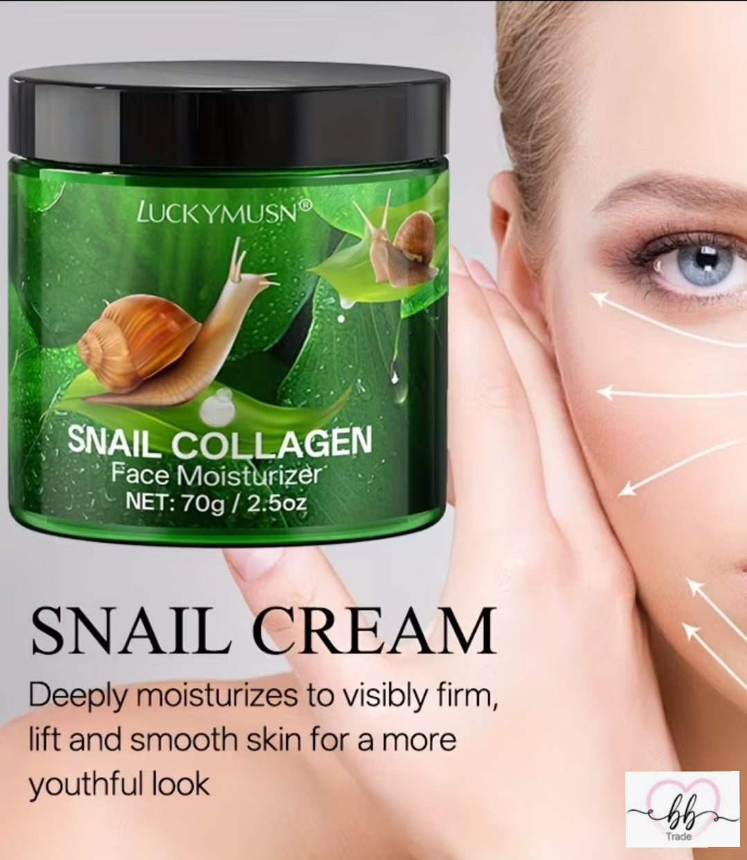 Hidratantna krema za lice s puževim kolagenom – retinol i kolagen (70 g)