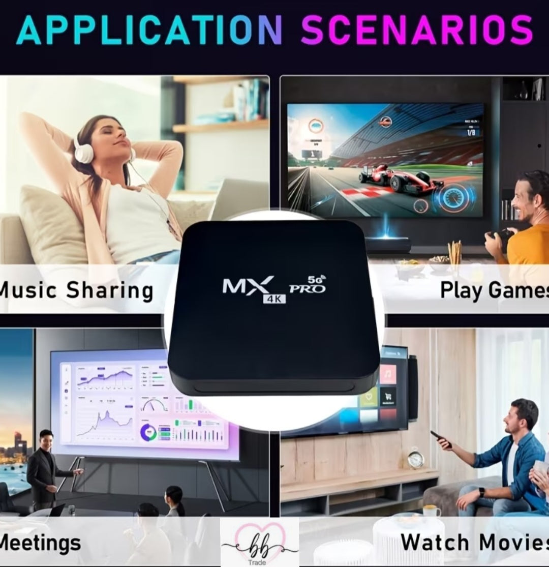 MXQ Pro 5G Android TV Box (16GB + 128GB) – 4K Ultra HD