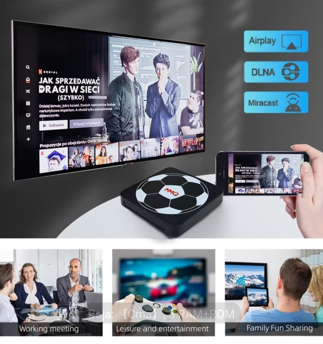 MQ 4K Android TV Box (16GB + 128GB) – 5G brzina