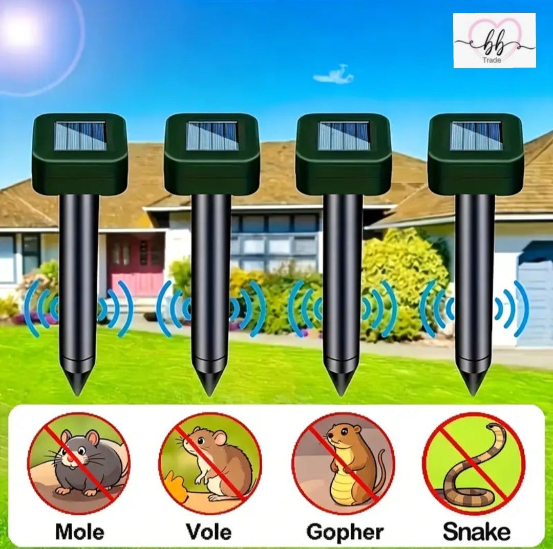 Solarni ultrazvučni rastjerač štetočina – Paket 4 komada