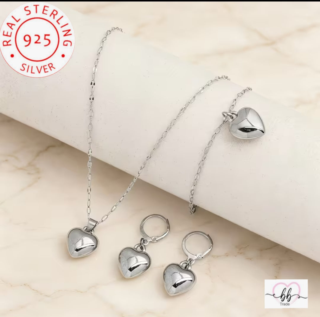 925 Srebrni SET nakita – SRCE No.075
