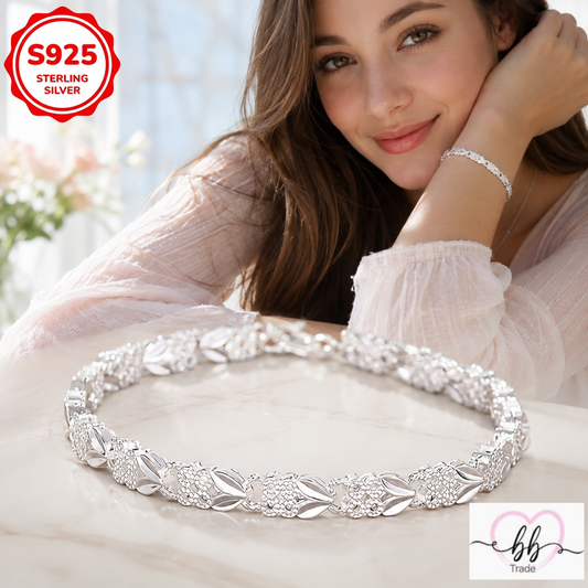 925 Srebrena podesiva narukvica No.082